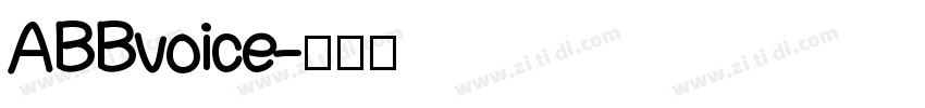 AB Bvoice字体转换